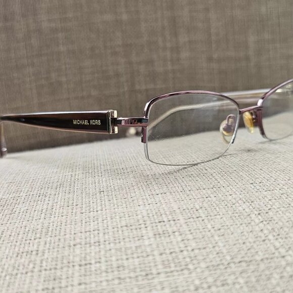 Michael Kors Women Eyeglasses Frame Half Rim Glasses Purple Tone MK312 210 Frame - Picture 2 of 12